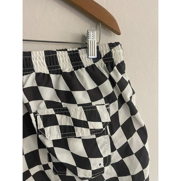Solid & Striped XL Shorts Checkered Swim Trunks Black White Bloomies NEW $125 - Picture 7 of 7